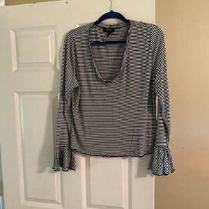 Striped long sleeved shirt